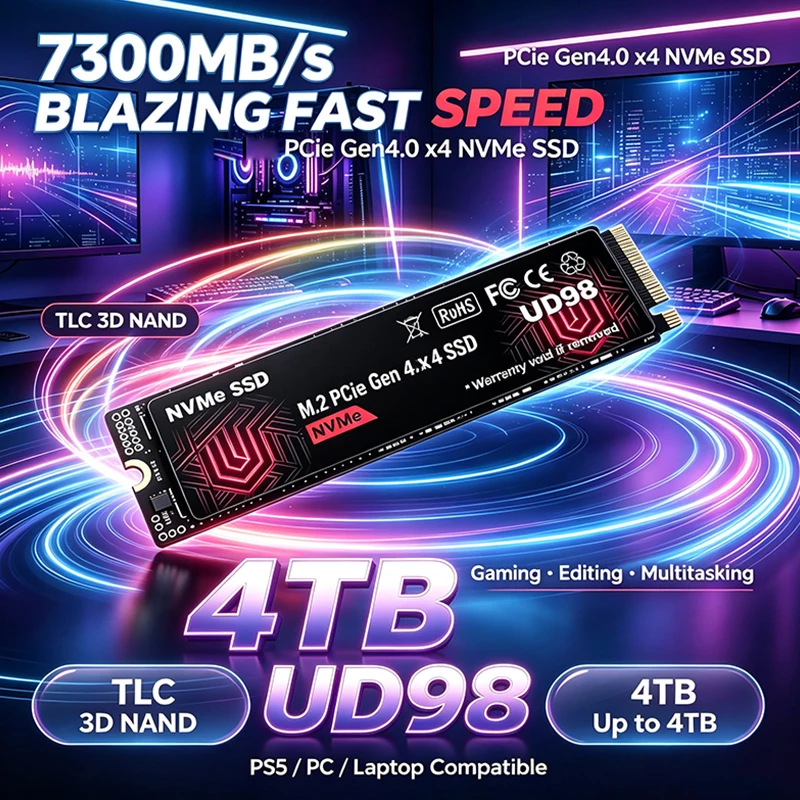 2026 New Original UD98 M.2 NVM - M.2 Nvme 4Tb Pcie 4.0 Ssd recension och pris