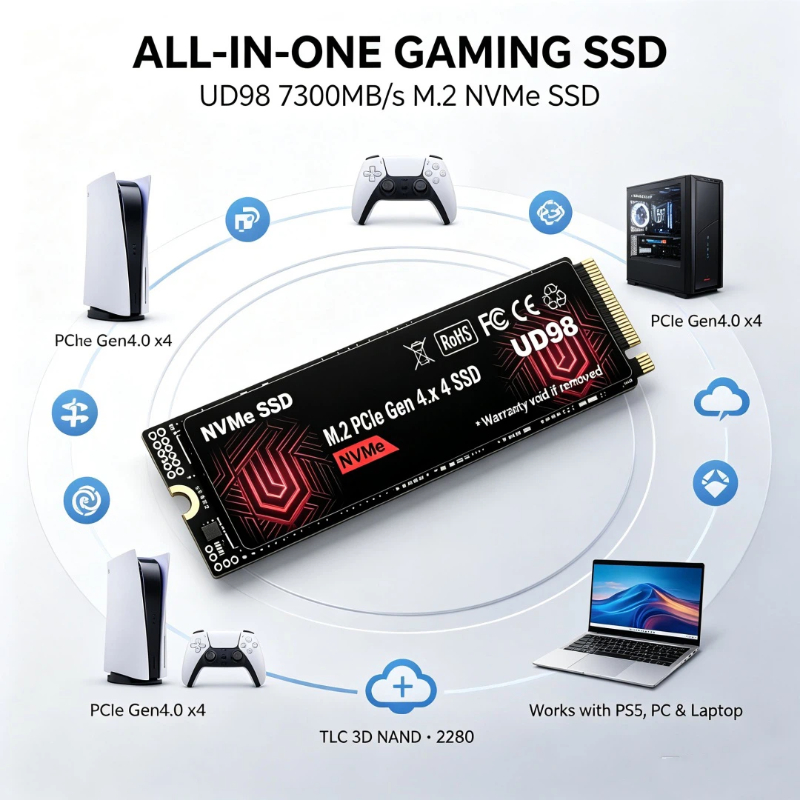 2026 New Original UD98 M.2 NVM - M.2 Nvme 4Tb Pcie 4.0 Ssd recension och pris