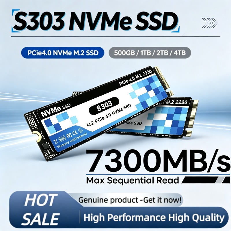 S303 4TB SSD NVMe M.2 PCIe 4.0 - M.2 Nvme 4Tb Pcie 4.0 Ssd recension och pris