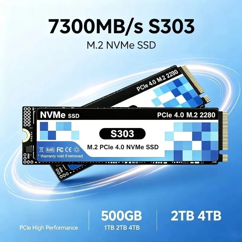 S303 4TB SSD NVMe M.2 PCIe 4.0 - M.2 Nvme 4Tb Pcie 4.0 Ssd recension och pris