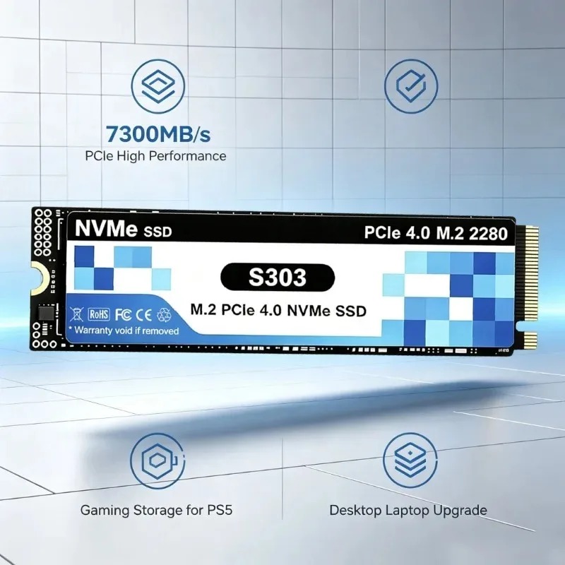 S303 4TB SSD NVMe M.2 PCIe 4.0 - M.2 Nvme 4Tb Pcie 4.0 Ssd recension och pris