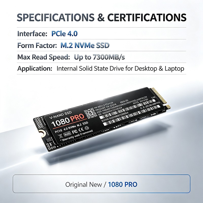 Original 1080PRO PCIe 4.0 M.2  - M.2 Nvme 4Tb Pcie 4.0 Ssd recension och pris