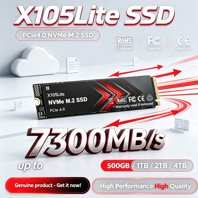 X105Lite M.2 NVMe SSD PCIe 4.0 - M.2 Nvme 4Tb Pcie 4.0 Ssd recension och pris